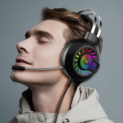 G97 RGB Luminous 7.1 사운드 와이어드 게임 헤드셋 마이크로 및 볼륨 제어