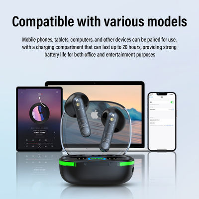 안쪽 귀 ENC True 무선 이어폰 180mAh 배터리 용량 및 WiFi 연결