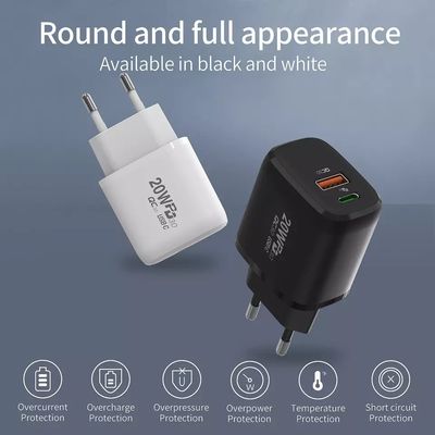 20W PD 스마트 워치 및 여러 전화기 A C 전원 소켓 홈용 빠른 충전 어댑터