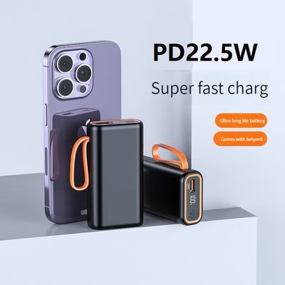 PD 전원 충전자 휴대용 전원 22,5W 휴대 전화 장치용 10000mAh