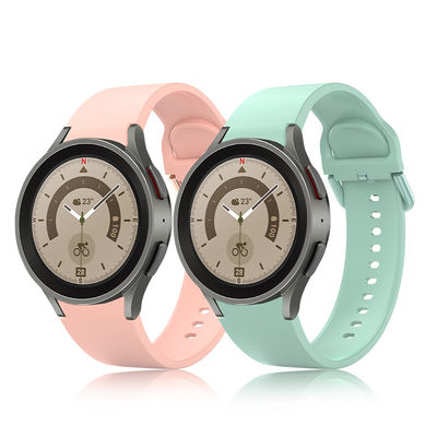 10 컬러 실리콘 시계 밴드 교체 벨트 44mm 40mm 삼성 갤럭시 시계 5