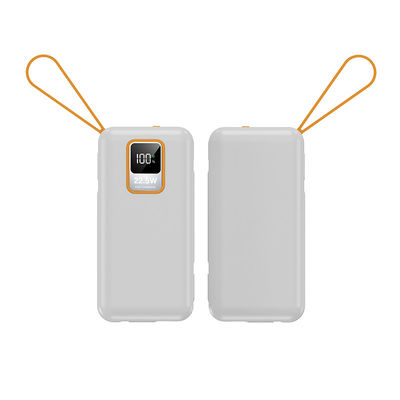 휴대전화 기기 10000mAh PD 전원 충전자 케이블이 있는 휴대용 야외 전원 은행