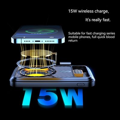 사용자 지정 로고 15W 무선 전원 은행 10000mAh 자석 22.5W 아이폰