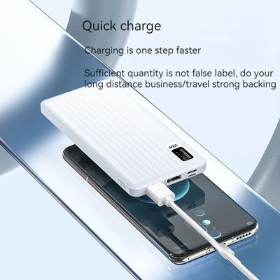 10W 출력 전력 마이크로 USB 입력 인터페이스 우트라 슬림 아이폰 15용 10000mAh 전원