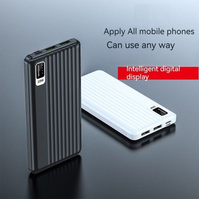 10W 출력 전력 마이크로 USB 입력 인터페이스 우트라 슬림 아이폰 15용 10000mAh 전원