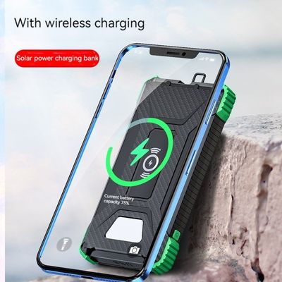 무선 출력 5W 태양광 발전기 2.1A 출력 10000mAh 아이폰 15 야외 충전