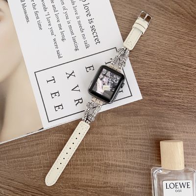 38mm 밴드 너비 가죽 스트랩 iWatch 럭셔리 디자인용 시계밴드