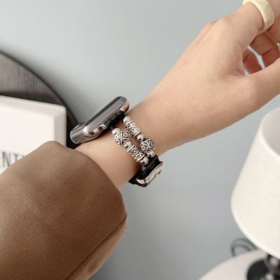 38mm 밴드 너비 가죽 스트랩 iWatch 럭셔리 디자인용 시계밴드