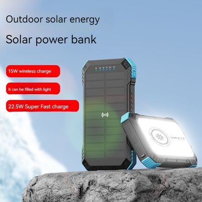 빠른 충전 지원 3A 출력 22.5W 스마트 폰용 태양광 전력 은행 20000mAh