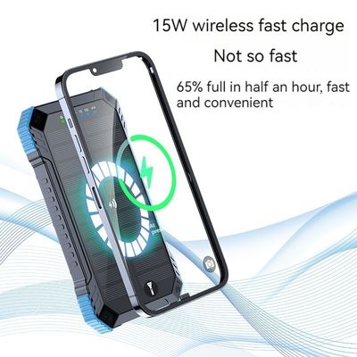 빠른 충전 지원 3A 출력 22.5W 스마트 폰용 태양광 전력 은행 20000mAh