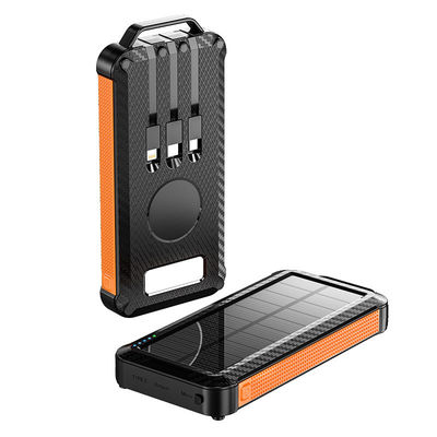 초 얇은 빠른 충전 배터리 충전기 10000mAh 무선 태양 전지 은행 야외용