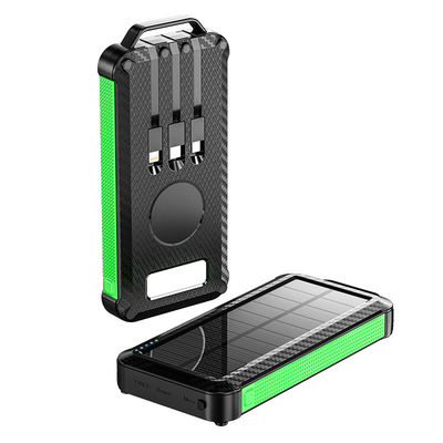 초 얇은 빠른 충전 배터리 충전기 10000mAh 무선 태양 전지 은행 야외용