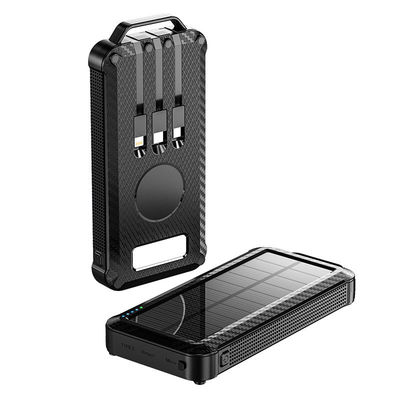 초 얇은 빠른 충전 배터리 충전기 10000mAh 무선 태양 전지 은행 야외용