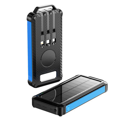 초 얇은 빠른 충전 배터리 충전기 10000mAh 무선 태양 전지 은행 야외용