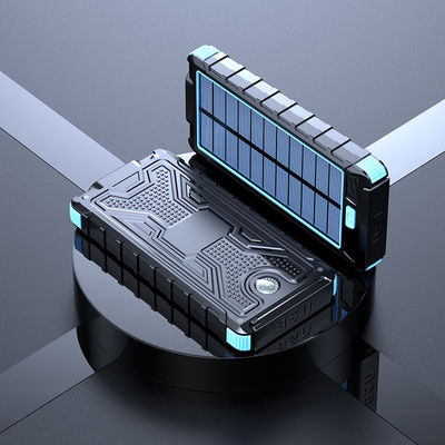 휴대전화 기기 10000mAh 태양광 전력 은행 나침반과 2.1A 출력