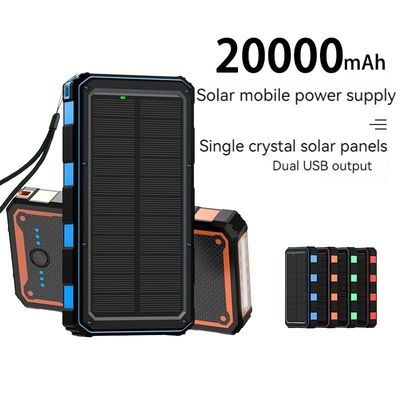 22.5W 출력 태양전지 모바일 충전기 스마트폰용 무선 충전 전원 은행 20000mAh
