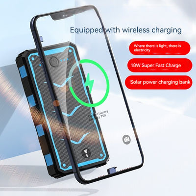 22.5W 출력 태양전지 모바일 충전기 스마트폰용 무선 충전 전원 은행 20000mAh
