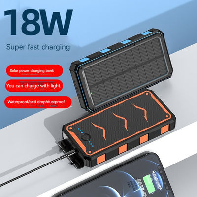 22.5W 출력 태양전지 모바일 충전기 스마트폰용 무선 충전 전원 은행 20000mAh
