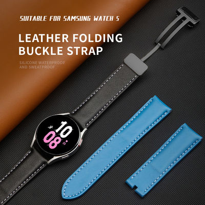 20mm Luxury Leather Watch Band for SamSung GaLaxy Watch 5 100% 프로페셔널 QC 통과
