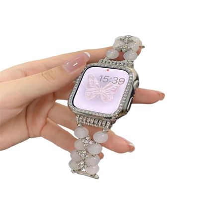 보석 팔찌 귀걸이 여성 시계 8 시리즈 38mm 40mm 스마트 워치 밴드