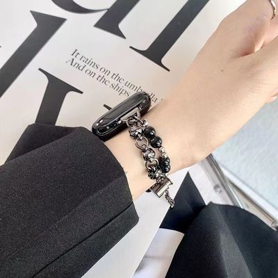 사설 폼 IWatch 8 7 6 5 4 3 SE 패션 진주 벨트 스마트 워치 벨트 시계 없이